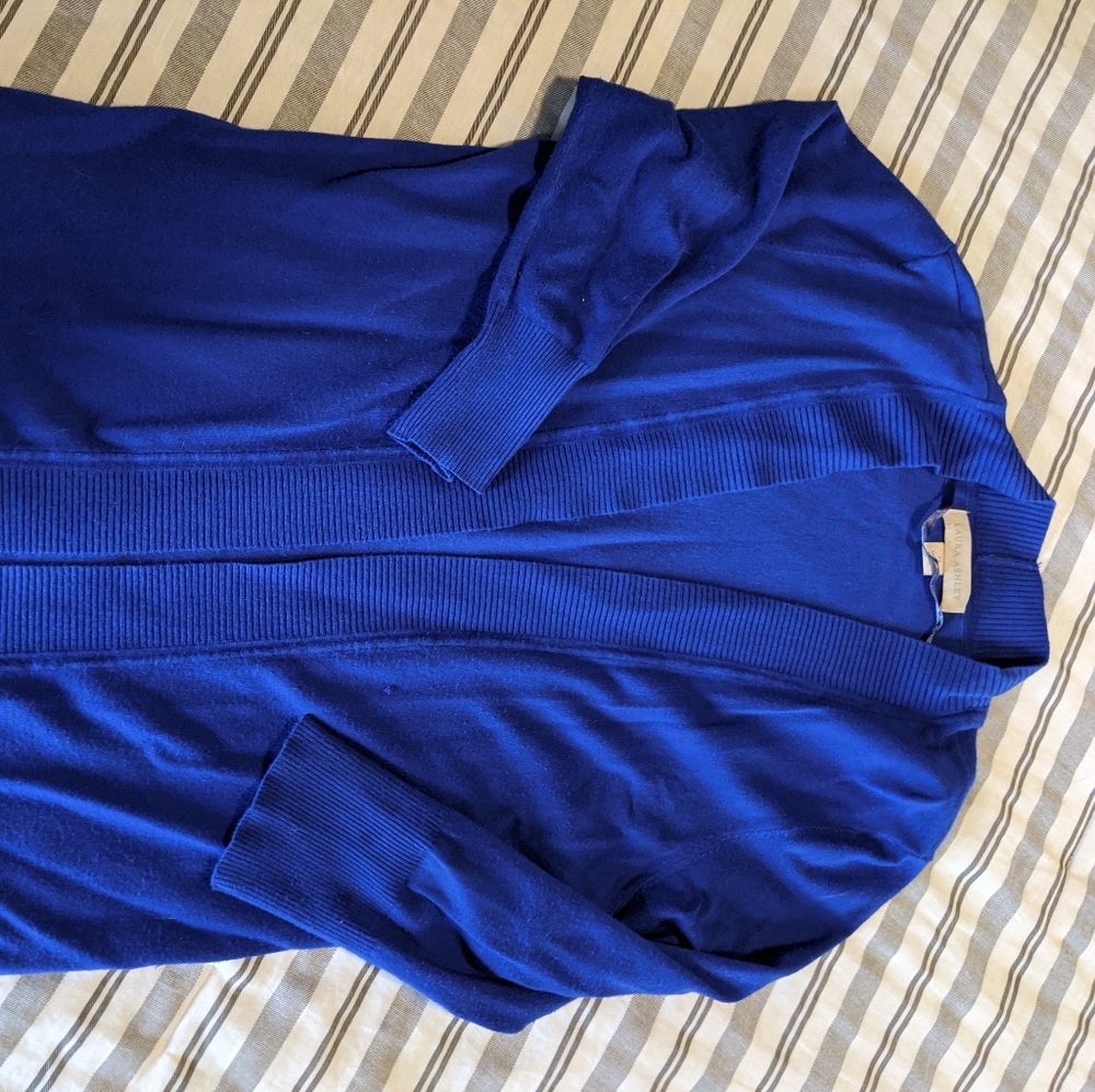 Blue cardigan